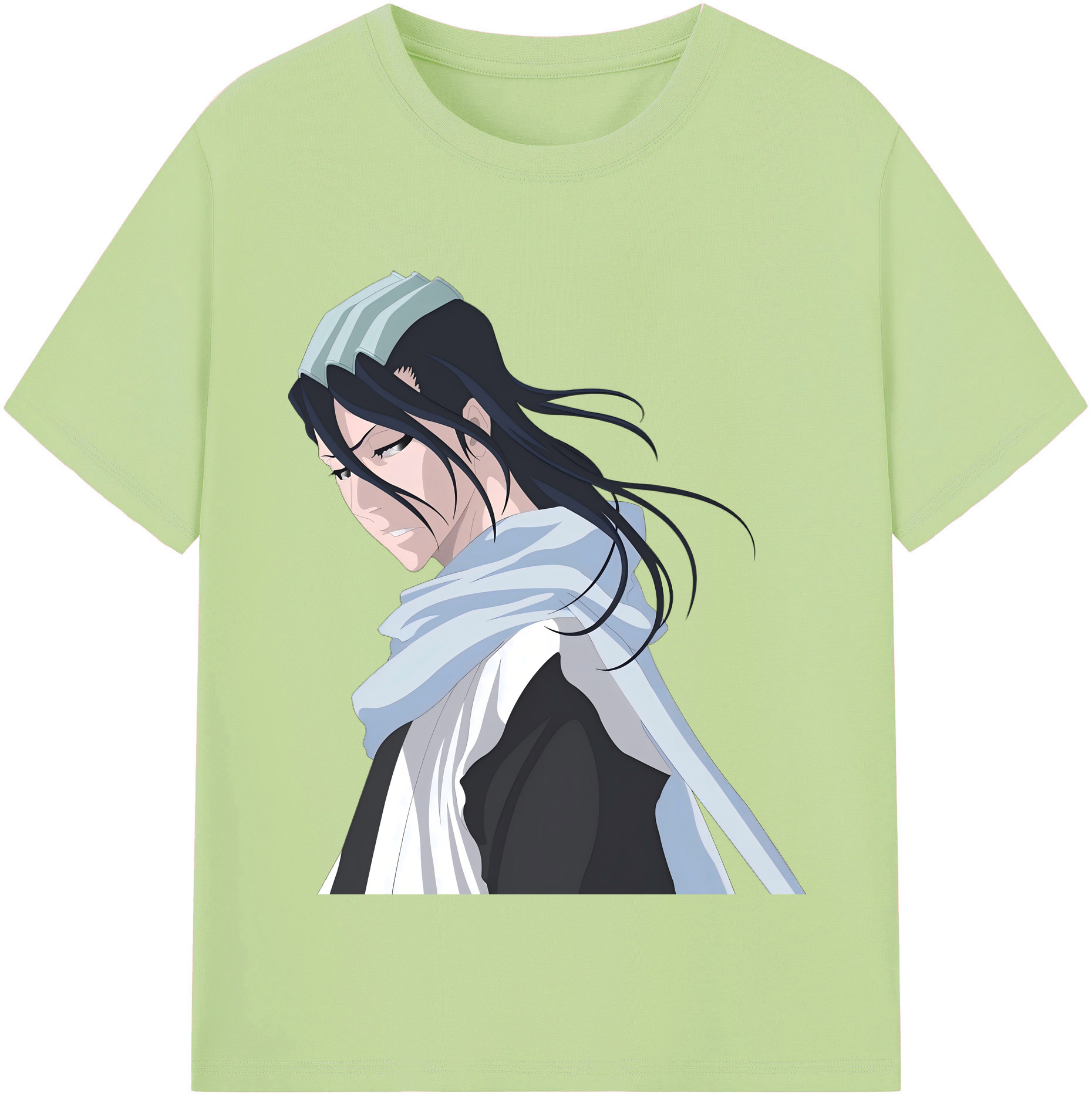 （画像用） ブリーチ くちき びゃくや BLEACH Kuchiki Byakuya 綿100％半袖Tシャツ（フロントプリント）